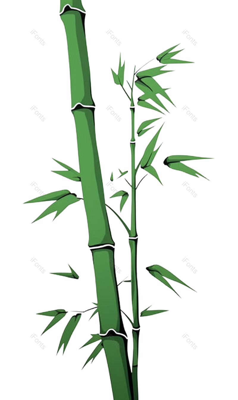 复古图片,元素元素,插画PNG,竹子免抠素材